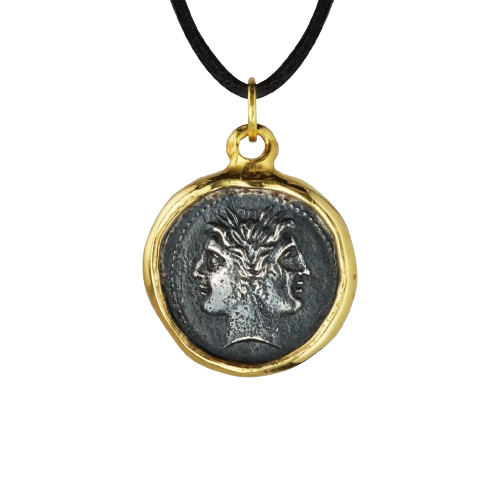 Janus Pendant Gold Platted