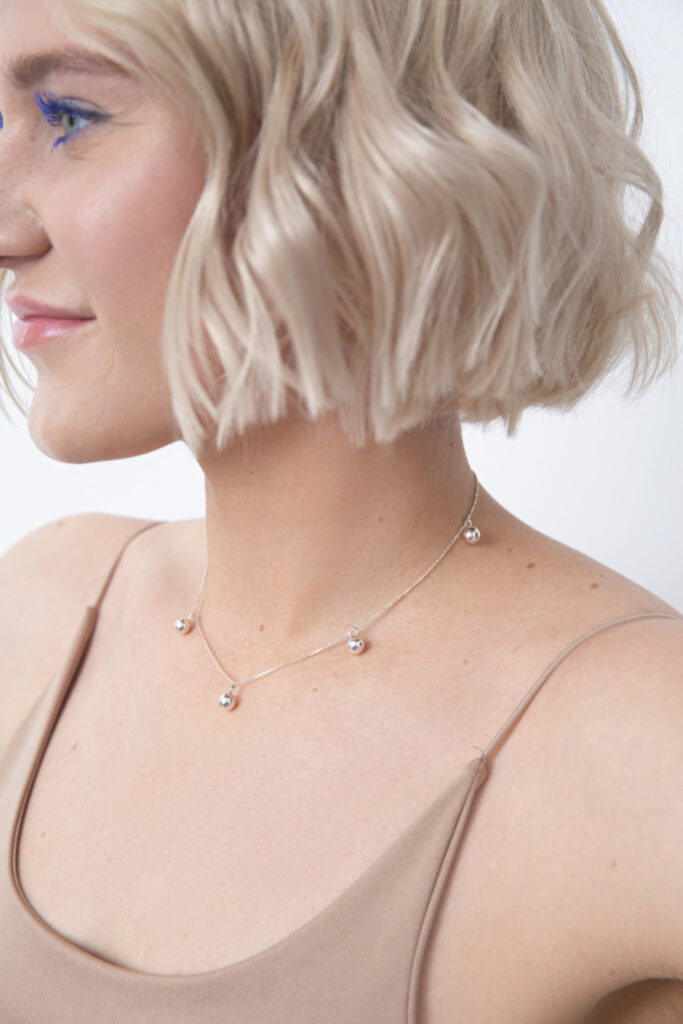 Five-Spheres Necklace