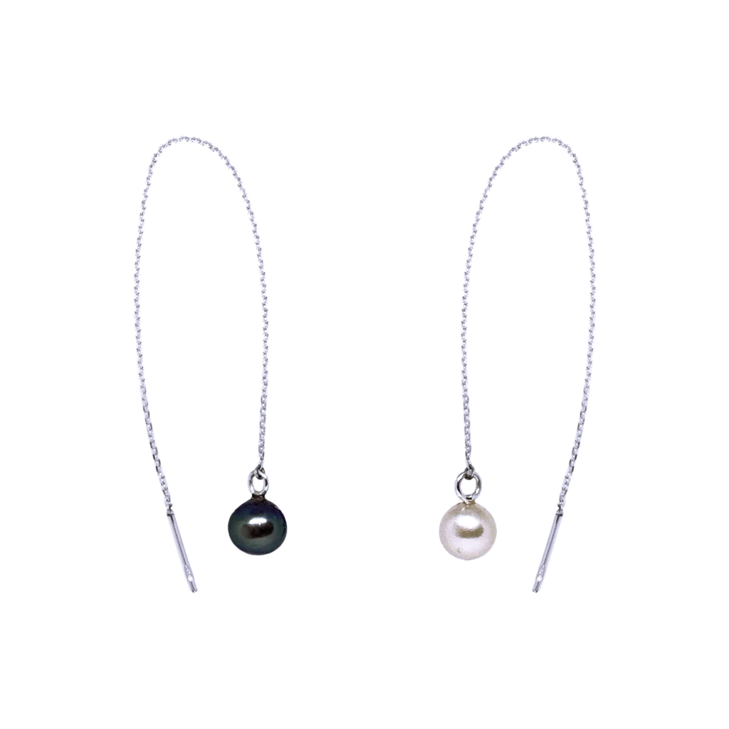 Pearl Pull Through Earrings