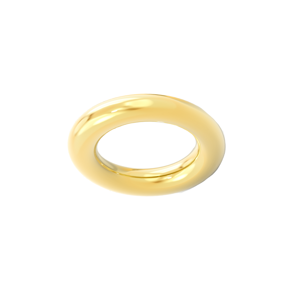 Gold Tube Ring 5