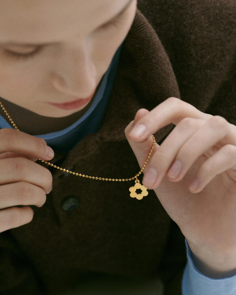 Gold Plated Flower Charm
