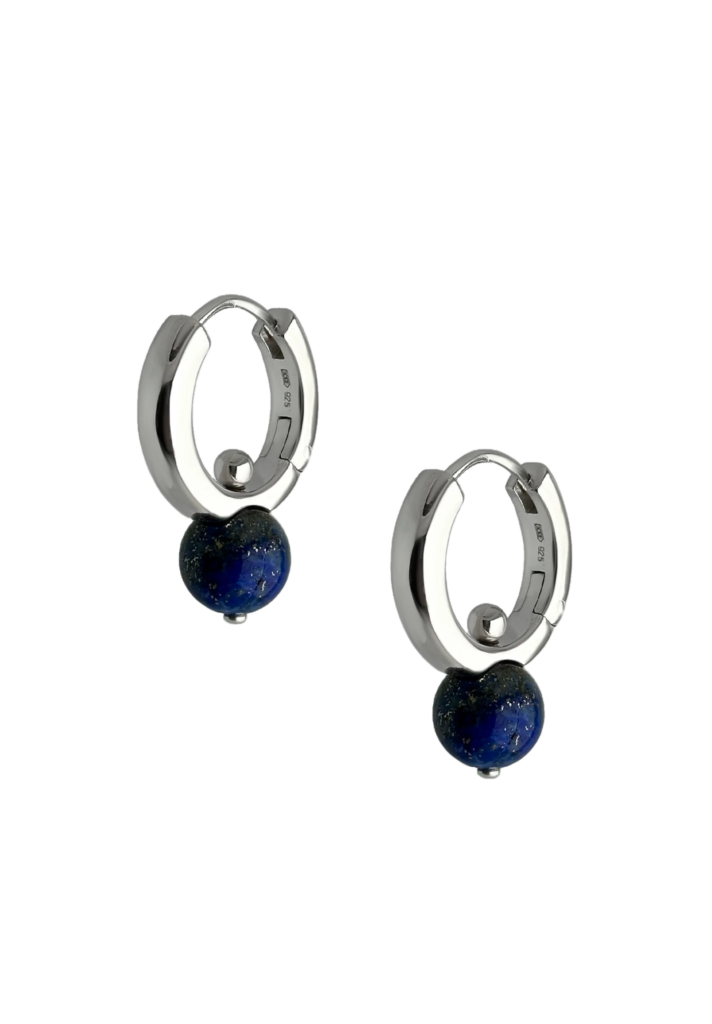 Lapis Lazuli Hoops