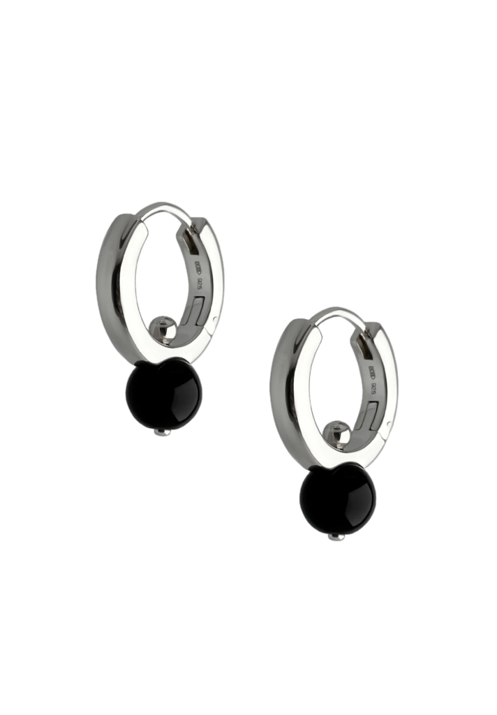 Onyx Hoops