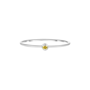 Yellow Micro-diamond Ring
