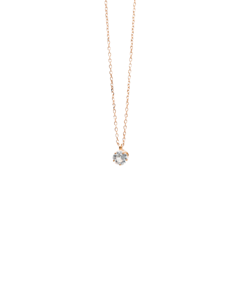 Sapphire Pendant Pink Gold
