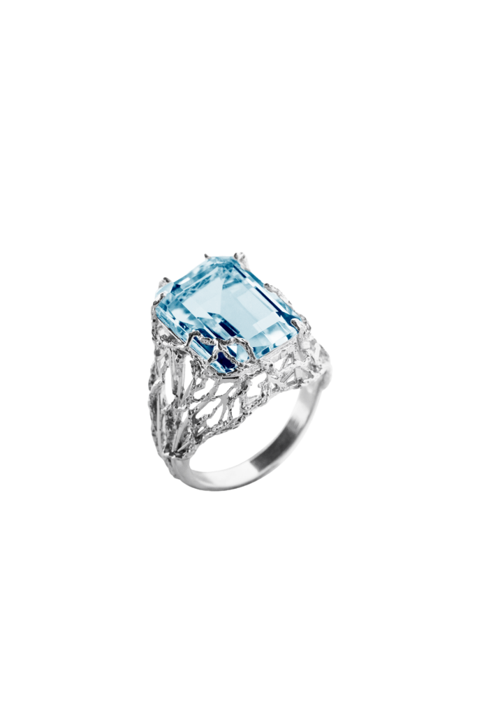 Blue Topaz Sparkle Ring
