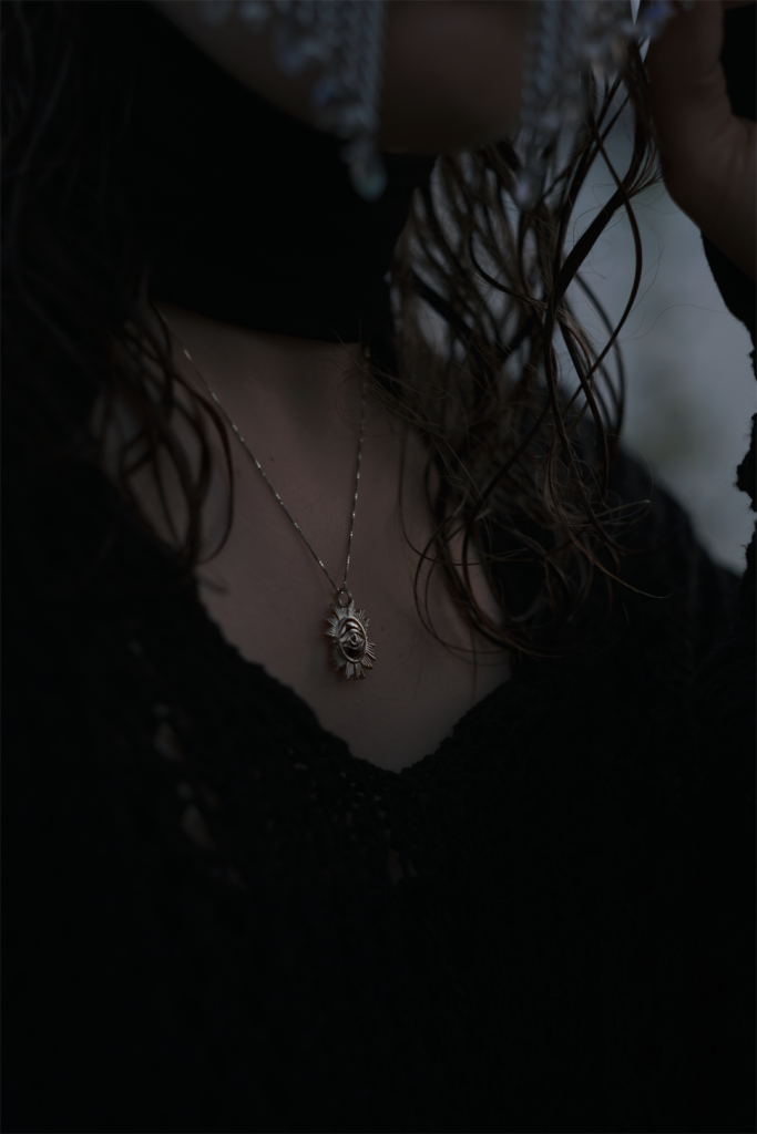 Silver Flip Eye Charm