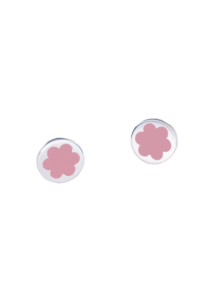 Pink Forget-Me-Not Stud Earrings
