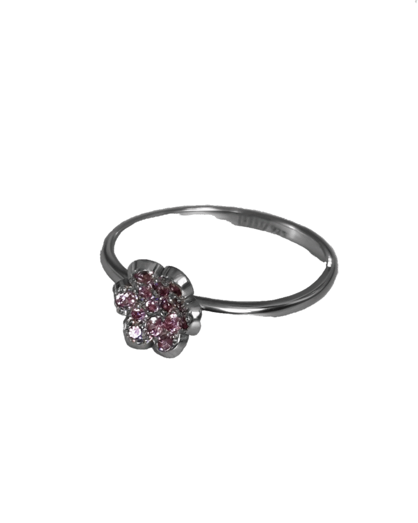 Pink Water Lily Ring