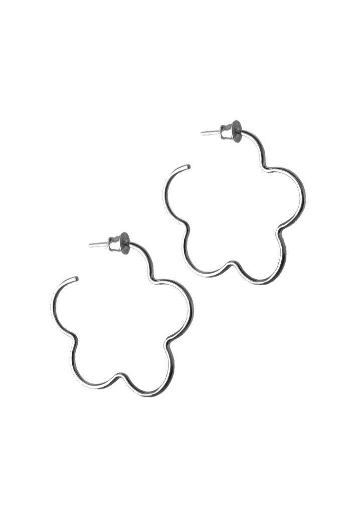 Forget-me-not Hoop Earrings