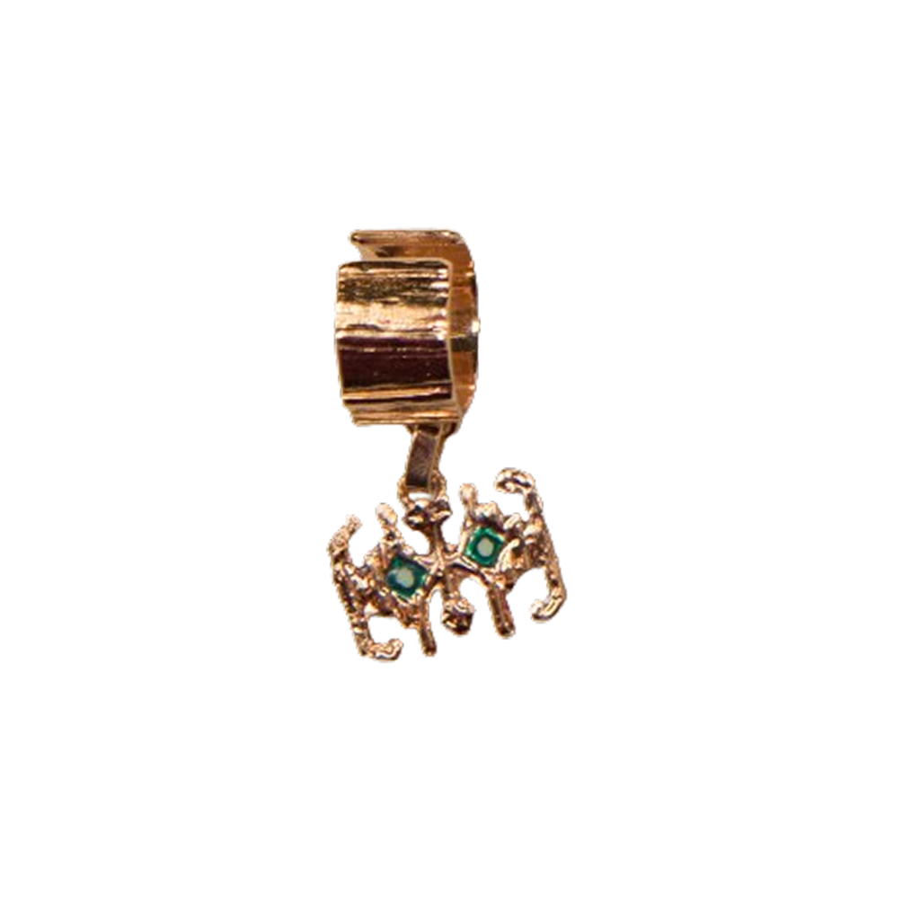 Gold-plated Pirot Cuff with Blue