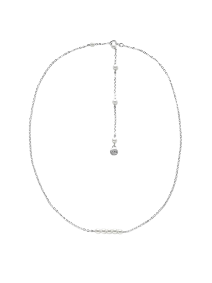 Line Pearl Necklaces