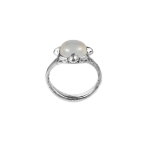 Hazar Ring Milky Chalcedony