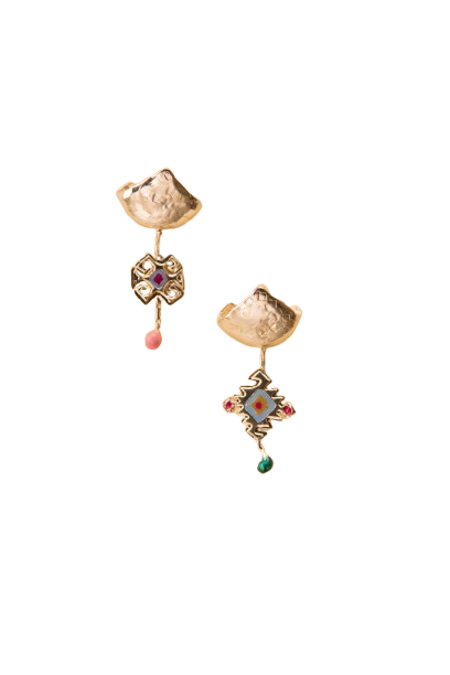 Pirot-style Armor Earrings