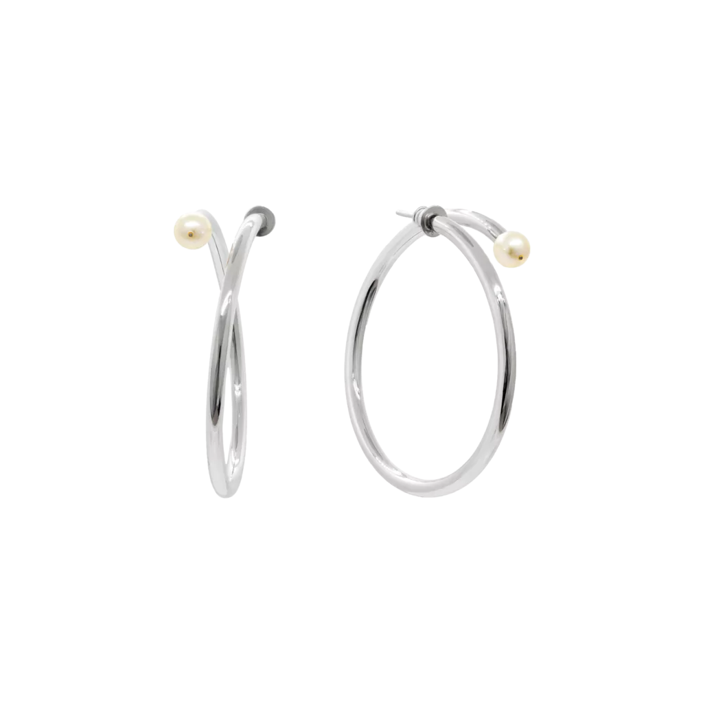 Spiral Pearl Earrings