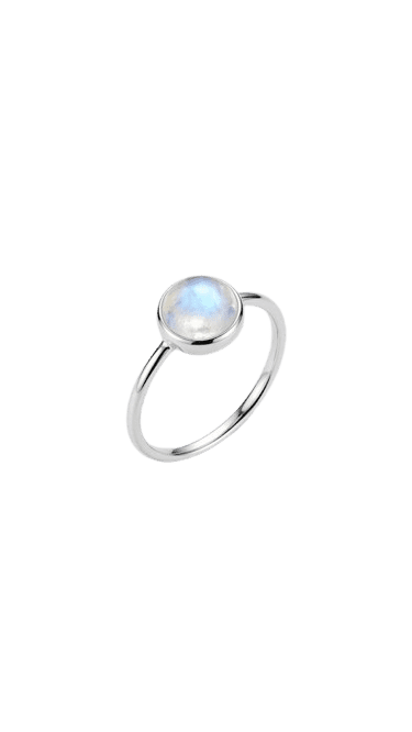 Moonstone Big Cabochon Ring