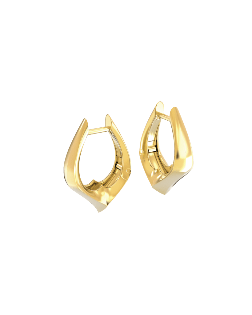 Accent Spark Gold Hoops